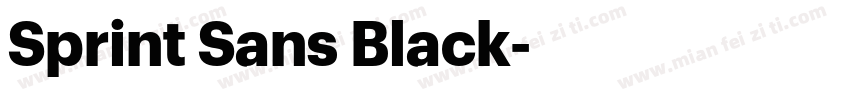 Sprint Sans Black字体转换